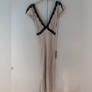 VRG GRL Beige Maxi Dress Beige